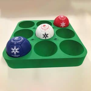 NEW: Green Boccia foam tray for 9 balls